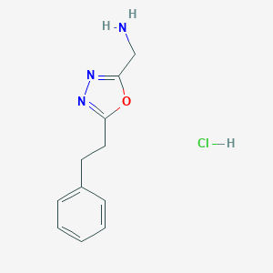 [5-(2-phenylethyl)-1,3,4-oxadiazol-2-yl]methanamine hydrochloride图片