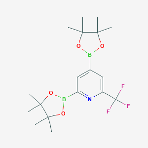 6-Trifluoromethylpyridine-2,4-diboronic Acid Pinacol Ester图片