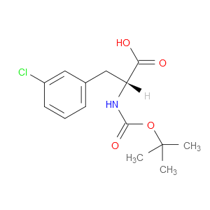 N-叔丁氧羰基-D-3-氯苯丙氨酸图片