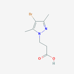 3-(4-Bromo-3,5-dimethyl-pyrazol-1-yl)-propionic acid图片