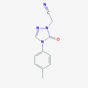 2-[4-(4-Methylphenyl)-5-oxo-4,5-dihydro-1H-1,2,4-triazol-1-yl]acetonitrile图片