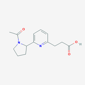 3-[6-(1-Acetyl-pyrrolidin-2-yl)-pyridin-2-yl]-propionic acid图片