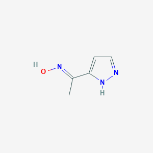 N-[1-(1H-Pyrazol-5-yl)ethylidene]hydroxylamine图片