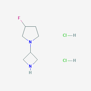 1-(azetidin-3-yl)-3-fluoropyrrolidine dihydrochloride图片