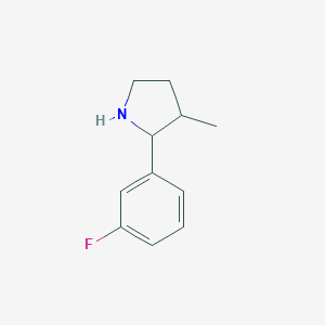2-(3-fluorophenyl)-3-methylpyrrolidine图片