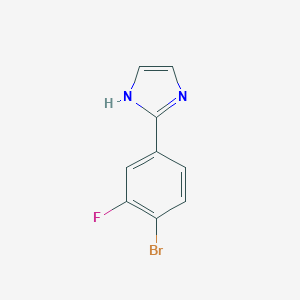 2-(4-Bromo-3-fluorophenyl)-1H-imidazole图片