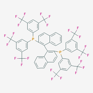 (1S)?-?[1,?1'-?Binaphthalene]?-?2,?2'-?diylbis[bis[3,?5-?bis(trifluoromethyl)?phenyl]?phosphine图片
