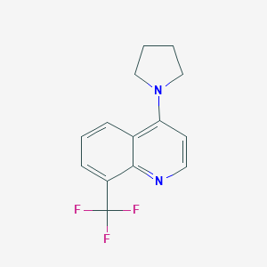 4-(Pyrrolidin-1-yl)-8-(trifluoromethyl)quinoline图片