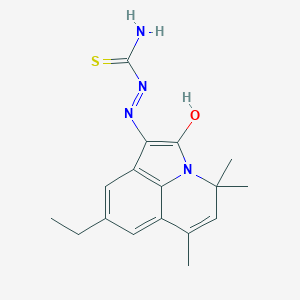 (1E)-8-ethyl-4,4,6-trimethyl-4H-pyrrolo[3,2,1-ij]quinoline-1,2-dione 1-thiosemicarbazone图片