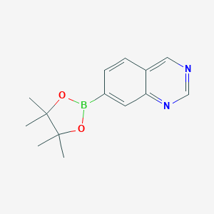 7-(4,4,5,5-Tetramethyl-1,3,2-dioxaborolan-2-yl)quinazoline图片