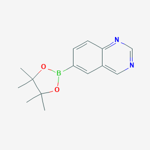6-(4,4,5,5-tetramethyl-1,3,2-dioxaborolan-2-yl)quinazoline图片