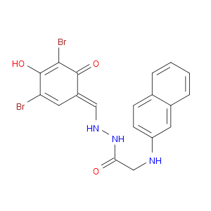 N-2-Naphthalenyl-glycine 2-[(3,5-Dibromo-2,4-dihydroxyphenyl)methylene]hydrazide图片