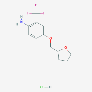 4-(Tetrahydro-2-furanylmethoxy)-2-(trifluoromethyl)aniline Hydrochloride图片