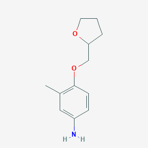 3-Methyl-4-(tetrahydro-2-furanylmethoxy)aniline图片
