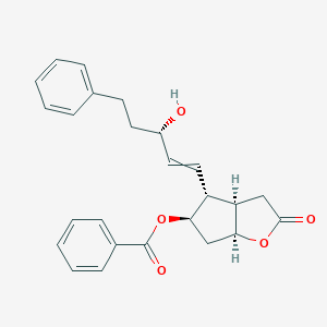 (3AR,4R,5R,6aS)-4-((S,E)-3-Hydroxy-5-phenylpent-1-en-1-yl)-2-oxohexahydro-2H-cyclopenta[b]furan-5-yl benzoate图片