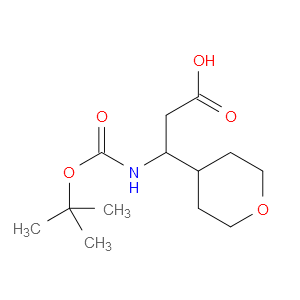 3-(Boc-氨基)-3-(4-四氢吡喃基)丙酸图片
