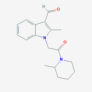2-Methyl-1-[2-(2-methylpiperidin-1-yl)-2-oxoethyl]-1H-indole-3-carbaldehyde图片