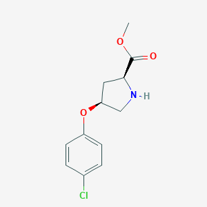 Methyl(2S,4S)-4-(4-chlorophenoxy)-2-pyrrolidinecarboxylatehydrochloride图片