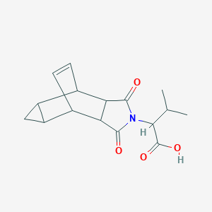 2-(1,3-Dioxooctahydro-4,6-ethenocyclopropa-[f]isoindol-2(1H)-yl)-3-methylbutanoic acid图片