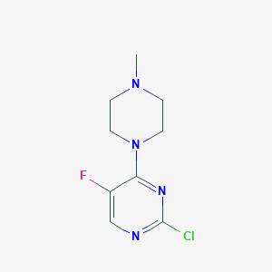 2-chloro-5-fluoro-4-(4-methylpiperazin-1-yl)pyrimidine图片