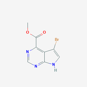 METHYL 5-BROMO-7H-PYRROLO[2,3-D]PYRIMIDINE-4-CARBOXYLATE图片