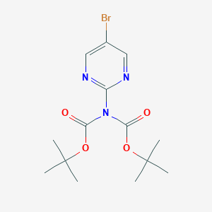 tert-butylN-(5-bromopyrimidin-2-yl)-N-[(tert-butoxy)carbonyl]carbamate图片
