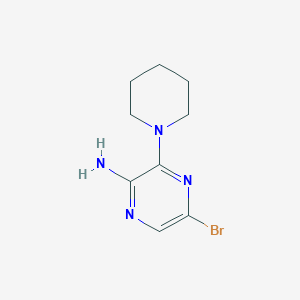 2-Amino-5-bromo-3-piperidin-1-ylpyrazine图片