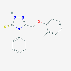 5-[(2-Methylphenoxy)methyl]-4-phenyl-4H-1,2,4-triazole-3-thiol图片