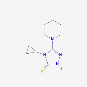 4-cyclopropyl-5-(piperidin-1-yl)-4H-1,2,4-triazole-3-thiol图片
