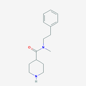 N-Methyl-N-(2-phenylethyl)piperidine-4-carboxamide图片