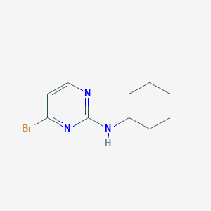 4-溴-N-环己基嘧啶-2-胺图片