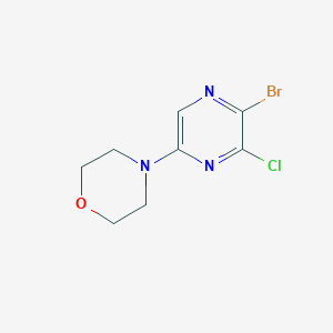 4-(5-bromo-6-chloropyrazin-2-yl)morpholine图片