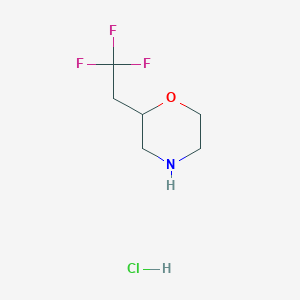 2-(2,2,2-trifluoroethyl)morpholine hydrochloride图片