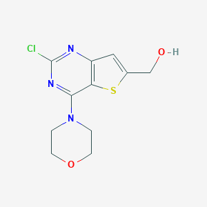 (2-Chloro-4-morpholinothieno-[3,2-d]pyrimidin-6-yl)methanol图片