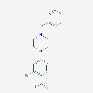 4-(4-Benzyl-1-piperazino)-2-bromo-benzaldehyde图片