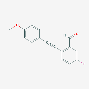 5-Fluoro-2-((4-methoxyphenyl)ethynyl)benzaldehyde图片