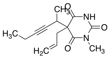 sodium 5-allyl-5-(hex-3-yn-2-yl)-3-methyl-2,4,6-trioxotetrahydro-2H-pyrimidin-1-ide图片
