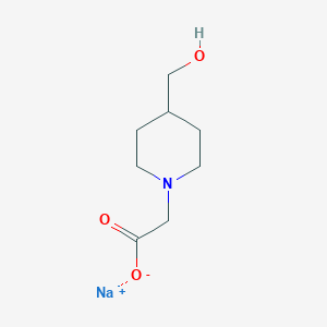 Sodium 2-[4-(Hydroxymethyl)piperidin-1-yl]acetate图片