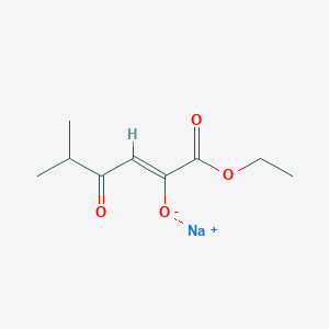 sodium 1-ethoxy-5-methyl-1,4-dioxohex-2-en-2-olate图片