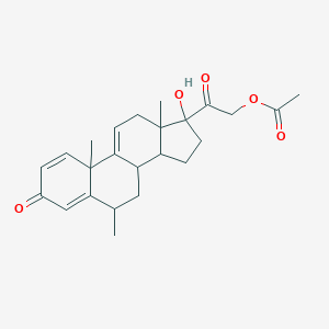 (6α)-21-(Acetyloxy)-17-hydroxy-6-methylpregna-1,4,9(11)-triene-3,20-dione图片