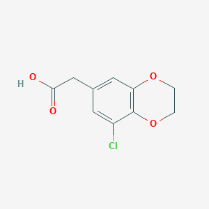 (8-Chloro-2,3-dihydro-benzo[1,4]dioxin-6-yl)-acetic acid图片