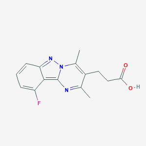 3-{10-fluoro-2,4-dimethylpyrimido[1,2-b]indazol-3-yl}propanoic acid图片