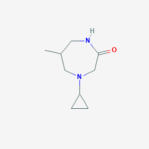 4-cyclopropyl-6-methyl-1,4-diazepan-2-one图片