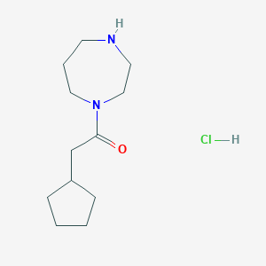 2-Cyclopentyl-1-(1,4-diazepan-1-yl)ethan-1-one Hydrochloride图片