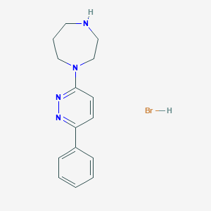 1-(6-phenylpyridazin-3-yl)-1,4-diazepane hydrobromide图片