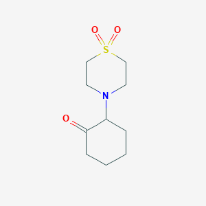 4-(2-Oxocyclohexyl)-1lambda6-thiomorpholine-1,1-dione图片