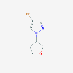 4-Bromo-1-(oxolan-3-yl)-1H-pyrazole图片