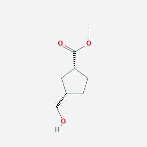 rel-methyl(1R,3S)-3-(hydroxymethyl)cyclopentane-1-carboxylate图片