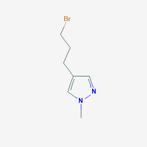4-(3-Bromopropyl)-1-methyl-1H-pyrazole图片