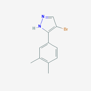 4-bromo-3-(3,4-dimethylphenyl)-1H-pyrazole图片